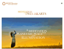 Tablet Screenshot of meditationontwinhearts.com